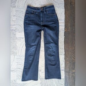 Madewell Curvy Cali Boot Crop Jeans Size 27